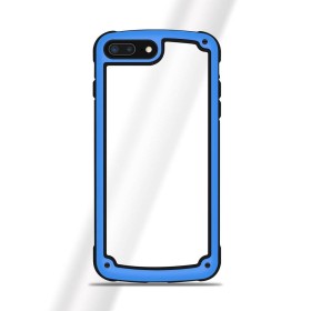 Custodia Solid Frame Cover Huawei P20 Pro cornice in Gel Colore Blu