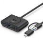 HUB USB 3.0 + USB-C 3.1 Porta USB Tipo C Sdoppiatore Splitter Multi porta GREEN 4 porte