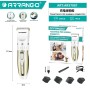 Tosatrice per animali cane gatto peli in eccesso professionale ricaricabile