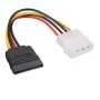 Cavo Alimentazione Hard Disk Molex M 4 Pin To Sata F 15 Pin 15cm. - TR-16505, Trustech