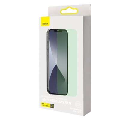 Vetro temperato iPhone 12 Pro / iPhone 12 copertura totale con filtro anti luce blu