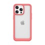 Custodia rinforzata con cornice elastica cover per iPhone 15 Pro Max - Arancione