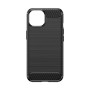 Custodia con motivo in Carbonio Cover per iPhone 15 - Nero