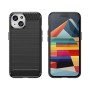 Custodia con motivo in Carbonio Cover per iPhone 15 - Nero