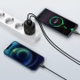 Caricatore rapido USB Tipo C 20W 3A 3.0 compatto Baseus nero