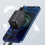 Caricatore rapido USB Tipo C 20W 3A 3.0 compatto Baseus nero