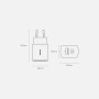Caricatore rapido USB Tipo C 20W 3A 3.0 compatto Baseus nero