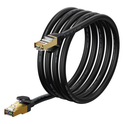 Cavo Ethernet ad alta velocità RJ45 Cat 7 10Gbps 2m Baseus nero