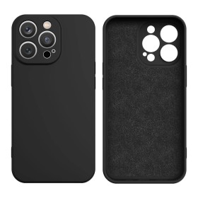 Custodia in silicone per Samsung Galaxy S23+ Plus cover in silicone nera