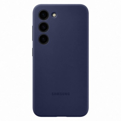 Custodia originale Samsung in silicone per Galaxy S23 cover blu navy