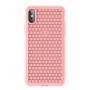 Cover per Apple iPhone X/XS in TPU Antimpronta Antiscivolo Baseus Rosa
