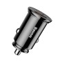 Caricabatteria da auto circolare Baseus PD QC4.0+ 5A 30W (nero)