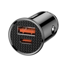 Caricabatteria da auto circolare Baseus PD QC4.0+ 5A 30W (nero)