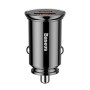 Caricabatteria da auto circolare Baseus PD QC4.0+ 5A 30W (nero)