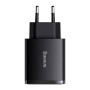 Caricabatterie Baseus Caricatore rapido compatto, 2xUSB, USB-C, PD, 3A, 30W