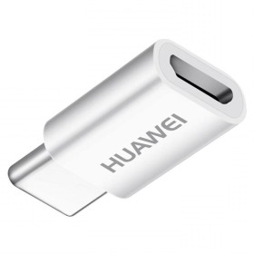 Adattatore Originale HUAWEI Femmina Micro USB a Maschio Tipo/Type C OTG Bianco