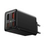 Caricabatterie rapido Baseus GAN6 Pro, 2xUSB-C + 2xUSB, 65W (nero)