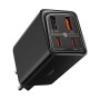 Caricabatterie rapido Baseus GAN6 Pro, 2xUSB-C + 2xUSB, 65W (nero)