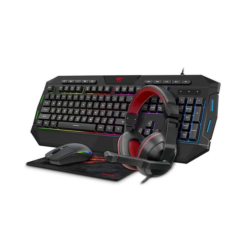 BES-30357 - Mouse e Tastiere - beselettronica - Kit completo gaming tastiera  mouse cuffie RGB tappetino 4 in 1 USB gioco K50