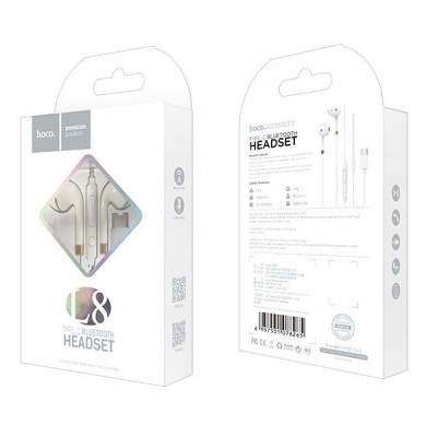 Auricolari Bluethoot headset Stereo con microfono universali Tipo C Hoco L8